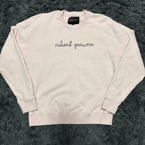 Lingua Franca "midwest princess" Maxine Sweater sweatshirt long sleeve medium